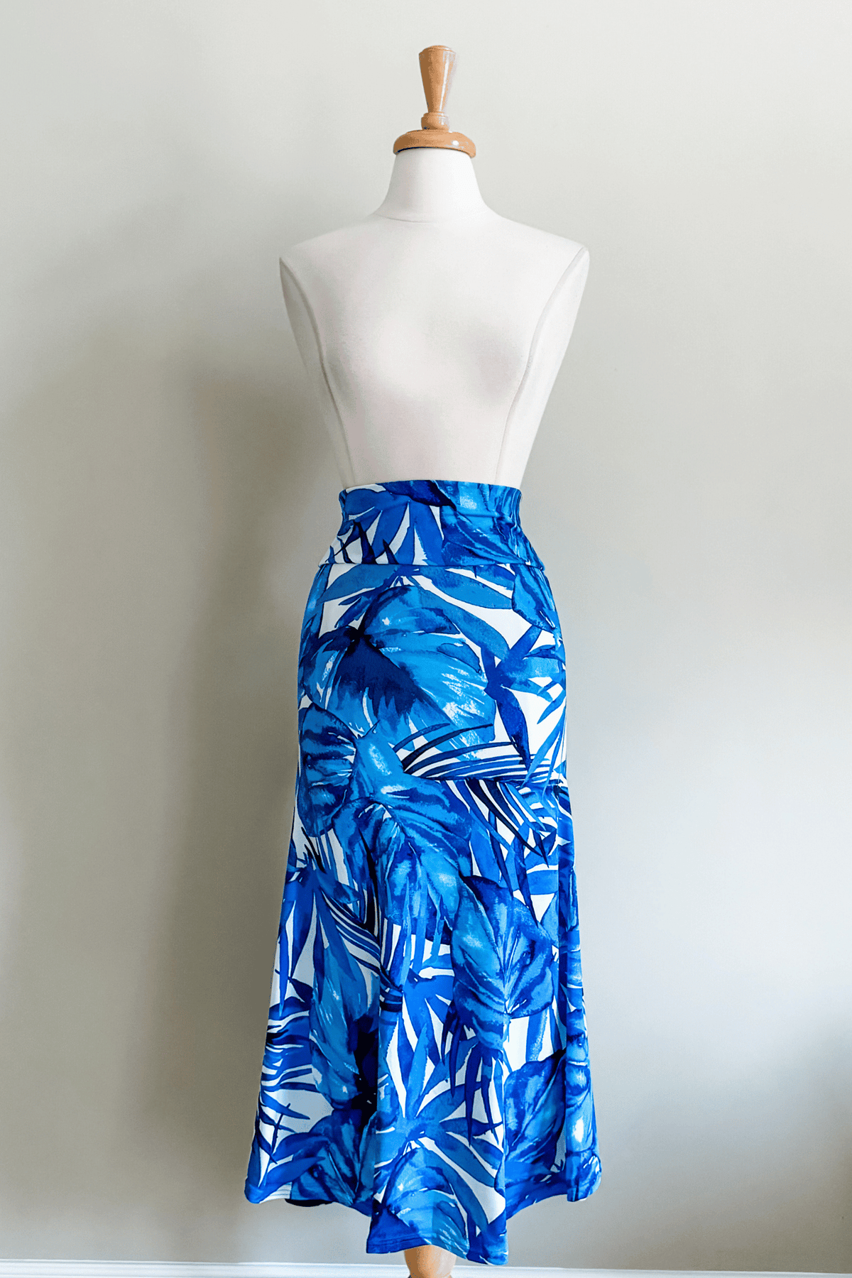Diane Kroe Wear-Ever Skirt Dress in Marine Palm
