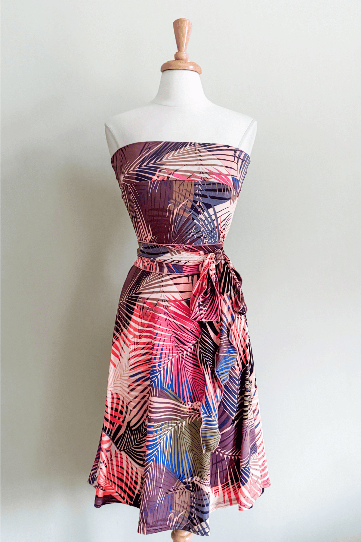 Diane Kroe Wear-Ever Skirt Dress in Sunset Palm