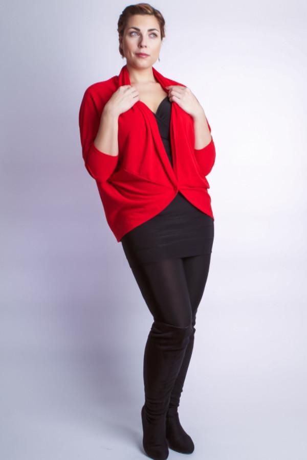Diane Kroe Travel Cardigan Wrap in Parisienne (Red) soft jacket red prarisienne