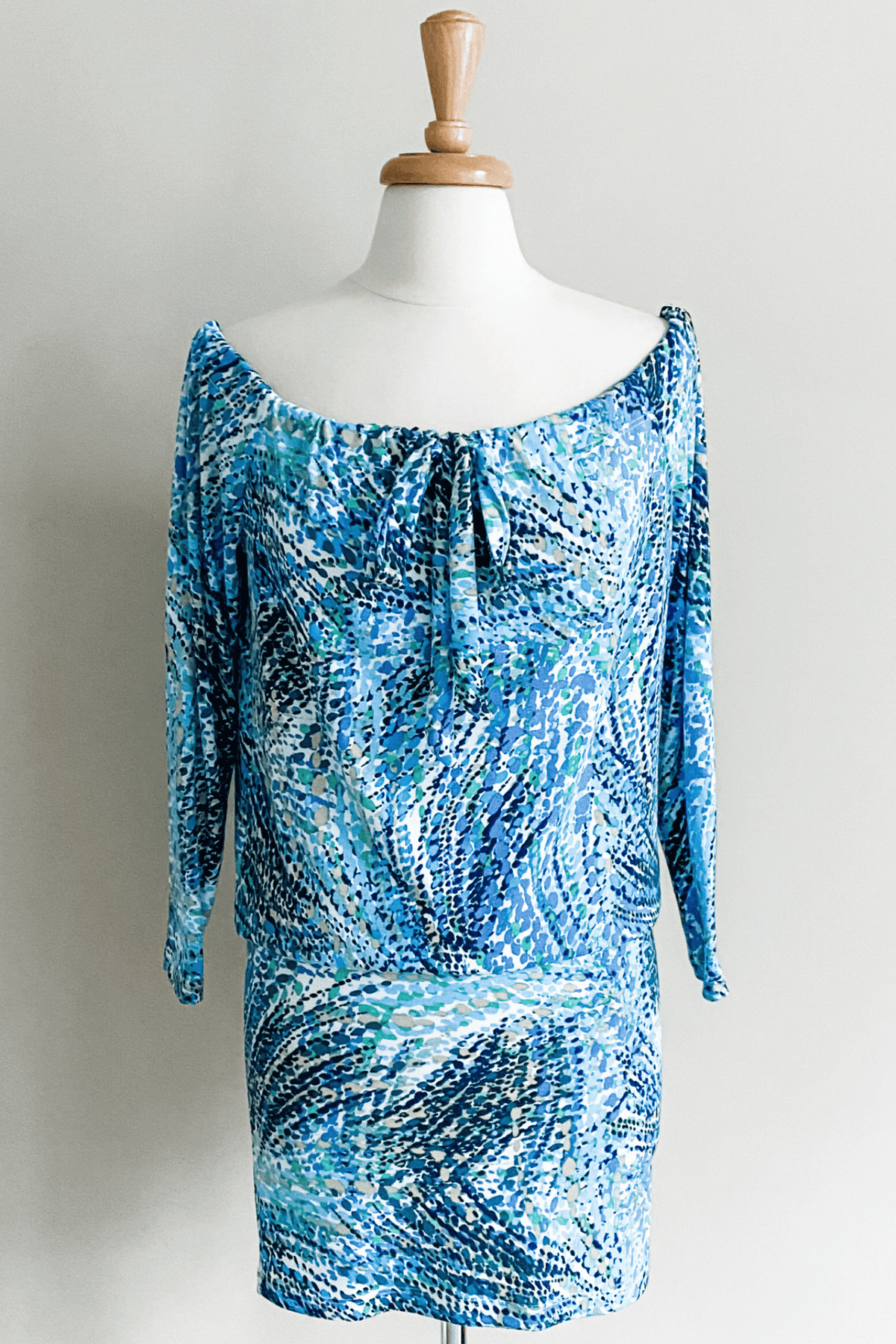 Diane Kroe Evermore Dress (Whirlpool Turquoise Chartreuse) - Warm Weather Capsule Collection