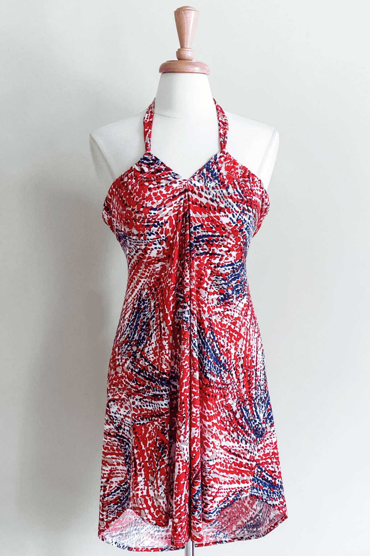 Diane Kroe Evermore Tunic (Whirlpool Red Navy) - Warm Weather Capsule Collection