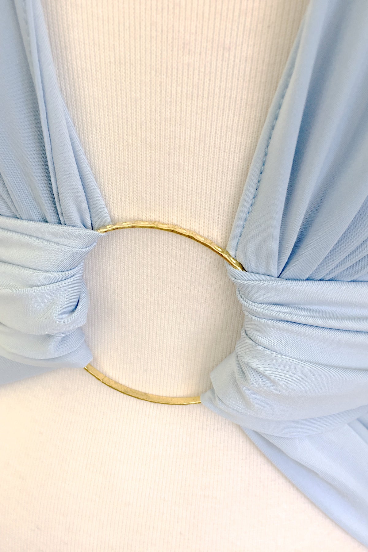 Diane Kroe Gold  Bangle Bracelet with a Sash