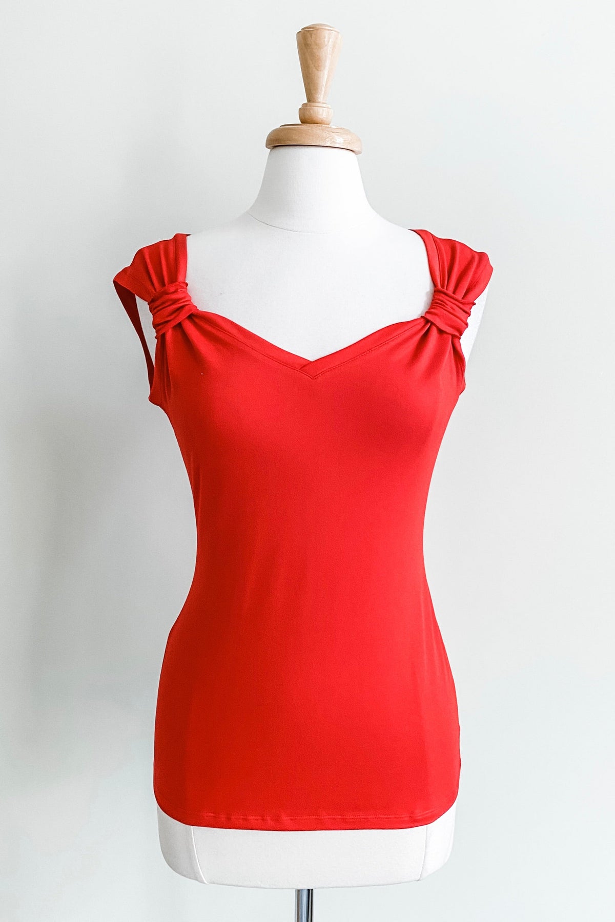 Convertible Cami Top in Fire Red