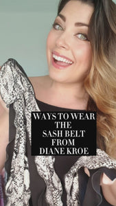 Diane Kroe - Sash Belt in Brushed Venezia - Ways to Wear