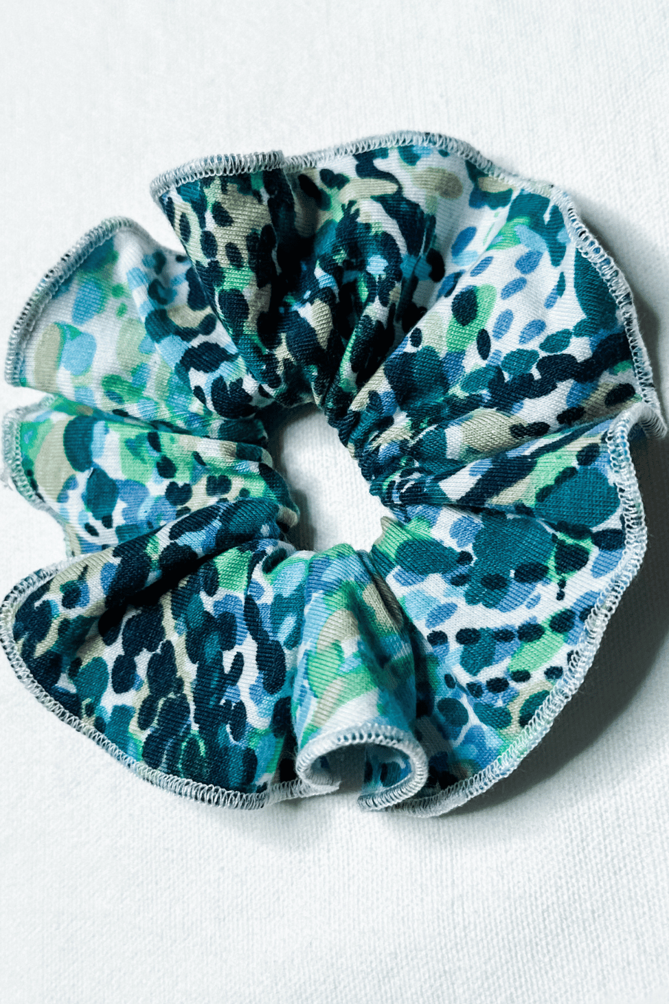 Scrunchies Accessories in Whirlpool Turquoise Chartreuse from Diane Kroe