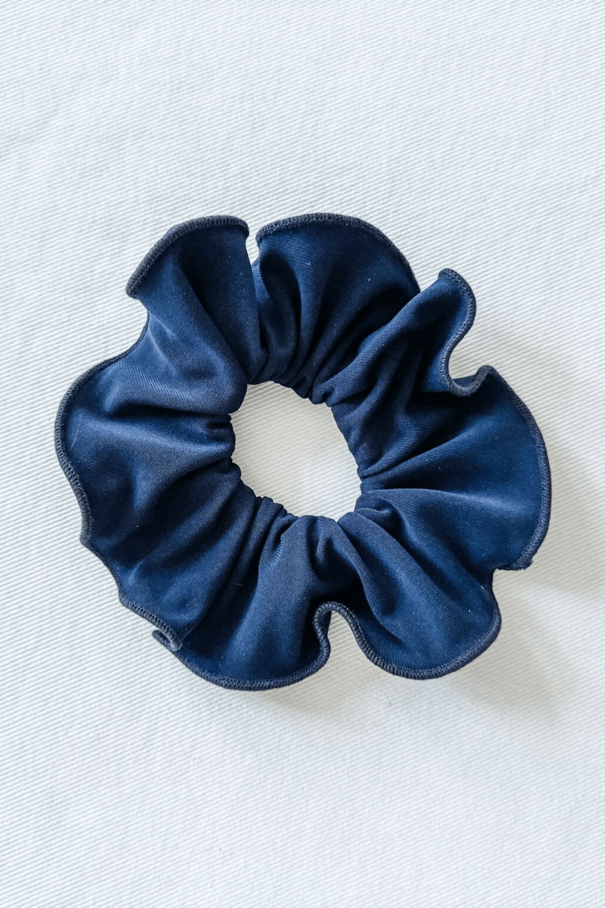 Scrunchies in Navy Print