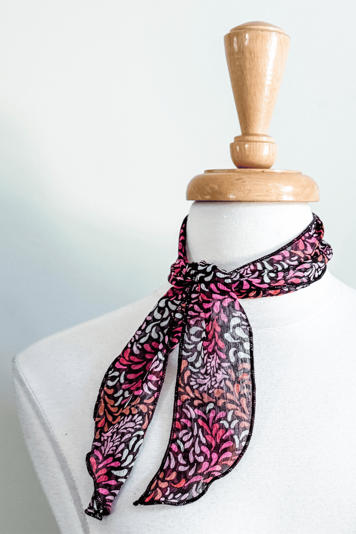 Ties in Tiny Petals Chiffon Prints from Diane Kroe
