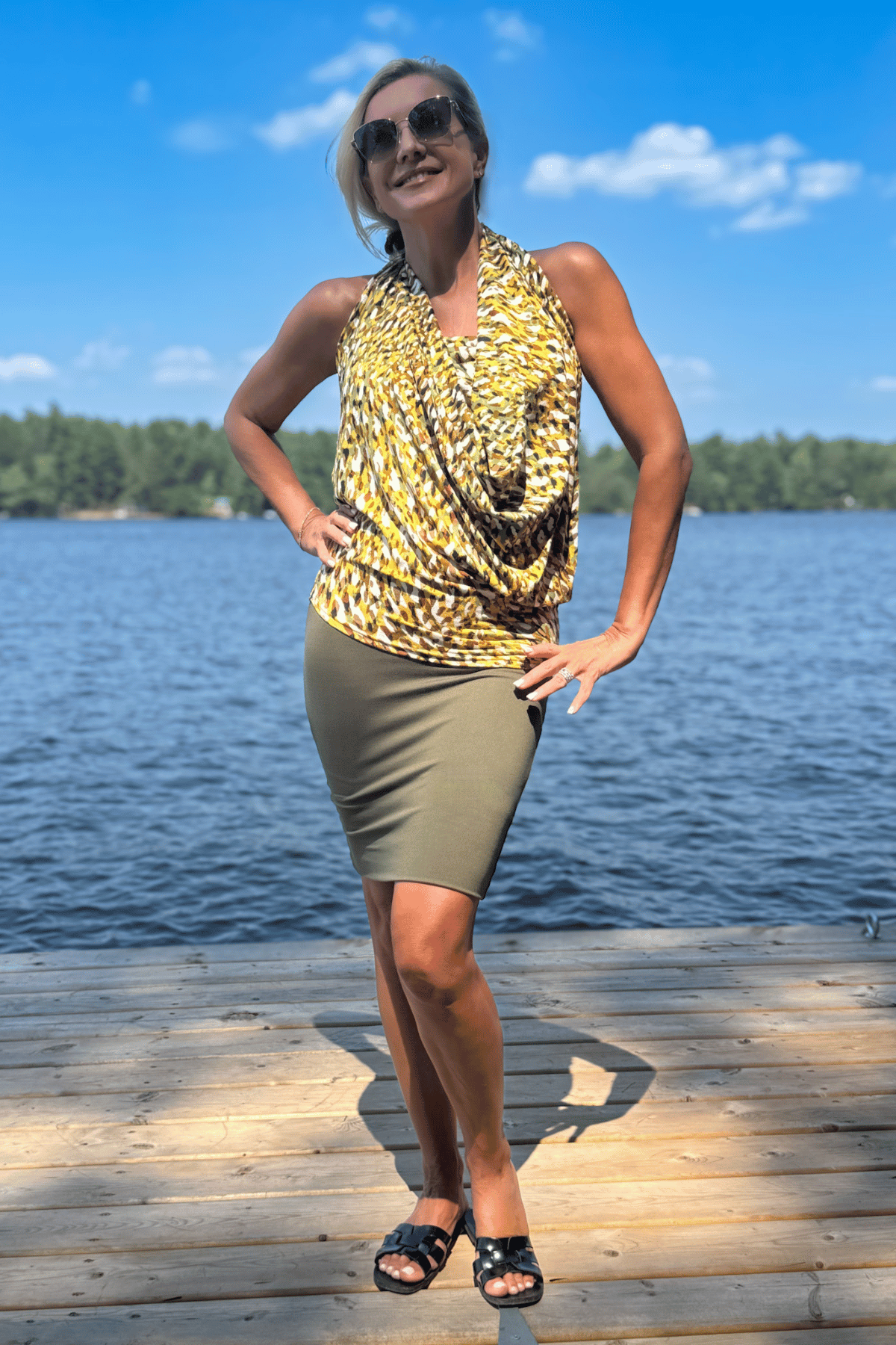 Khaki Skort from Diane Kroe