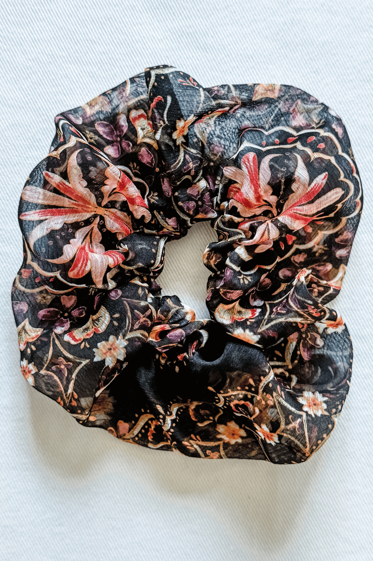 Scrunchie in Persian Chiffon Print from Diane Kroe