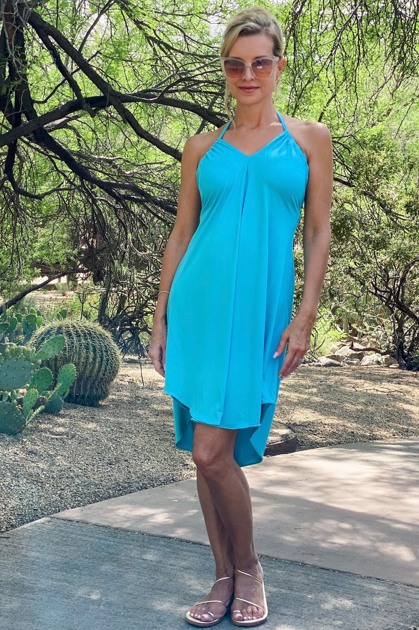 Diane Kroe Evermore Tunic (Turquoise) - Warm Weather Capsule Collection