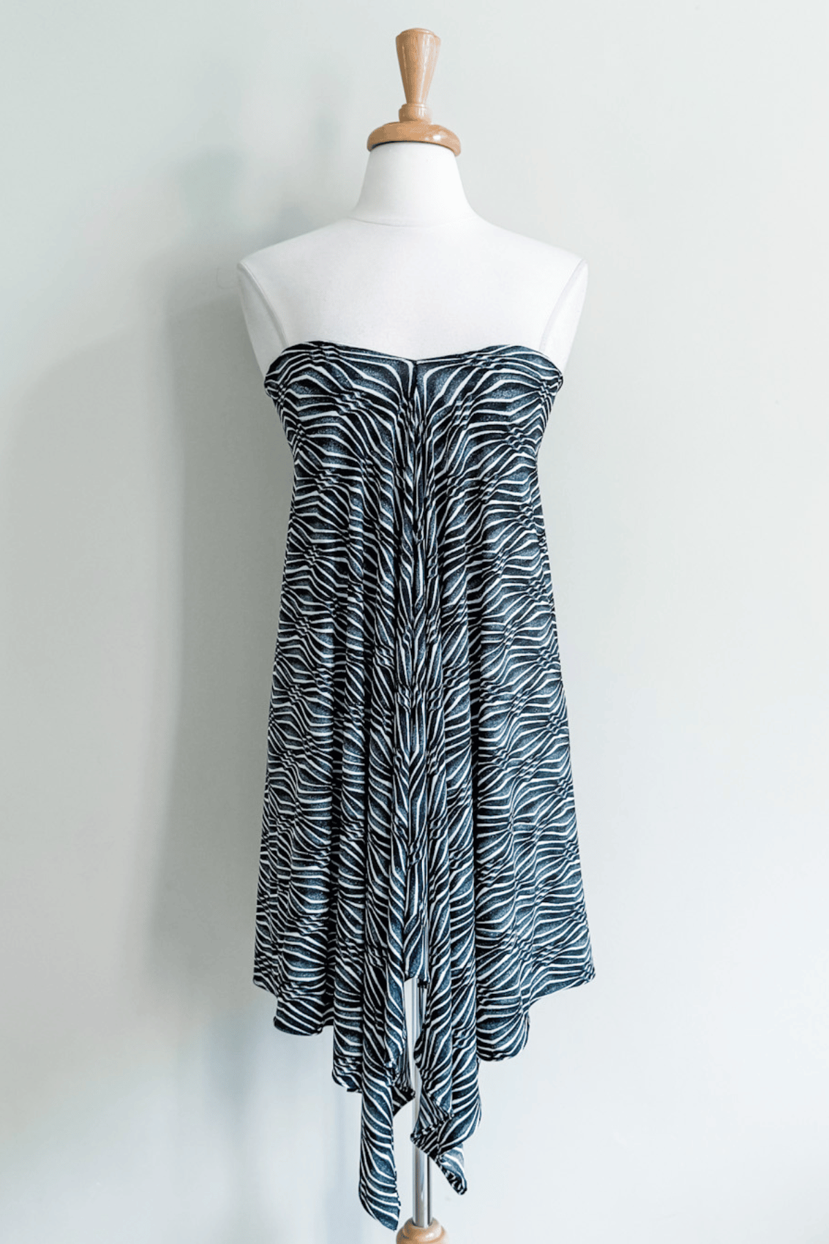 Endless in Charcoal Ikat Print