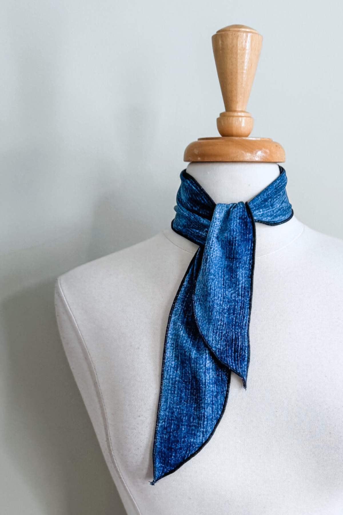 Ties in Blue Ikat Print