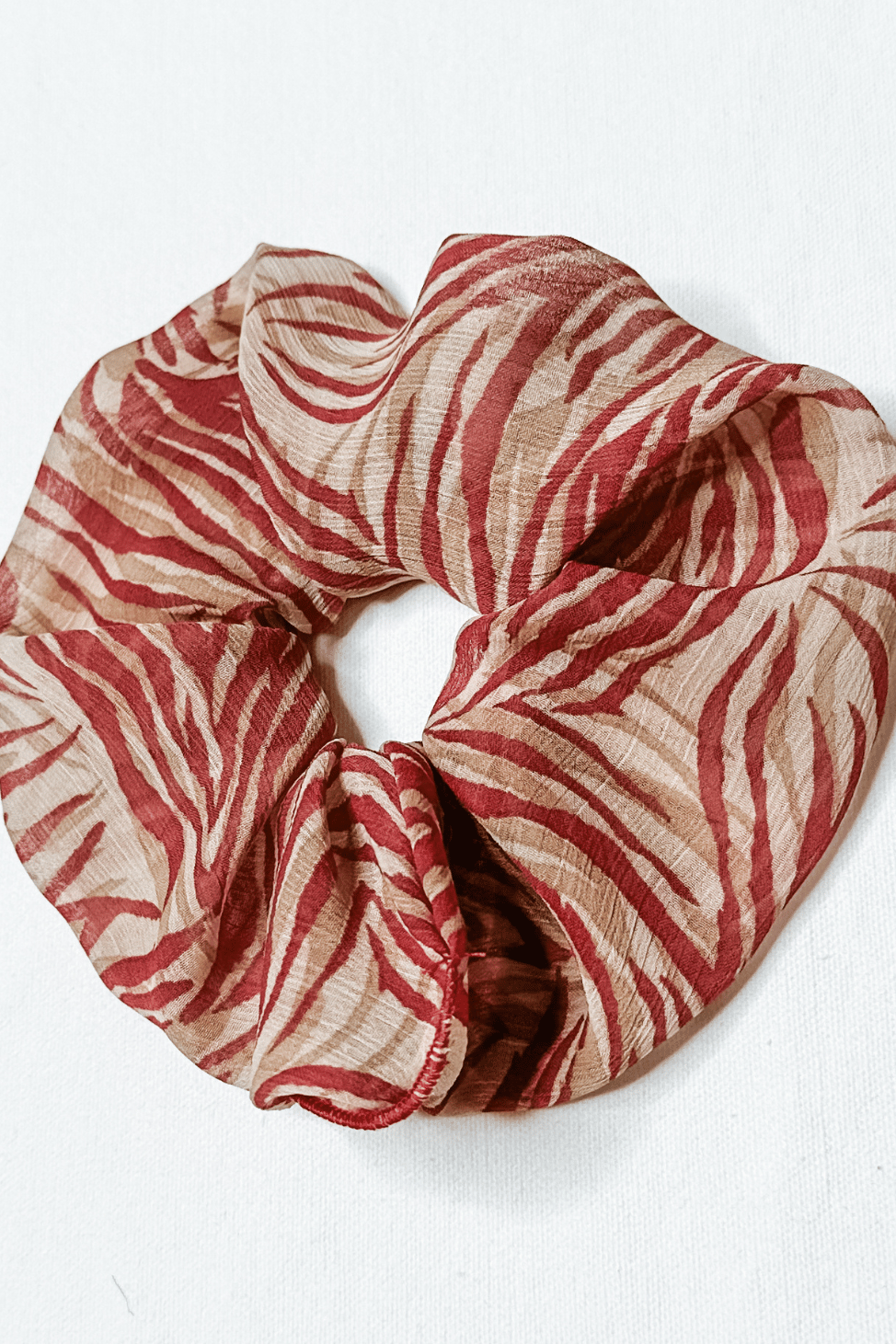 Scrunchies Accessories in Red Palm from Diane Kroe