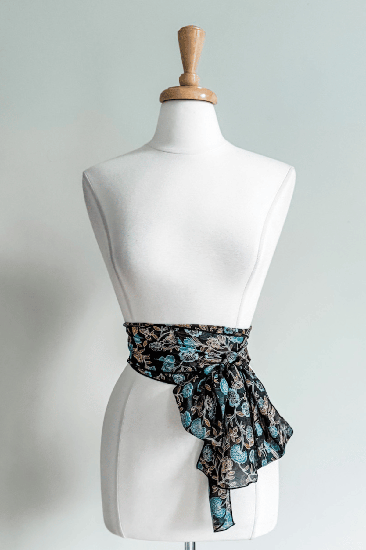 Matching Sash in Turquoise Blossom