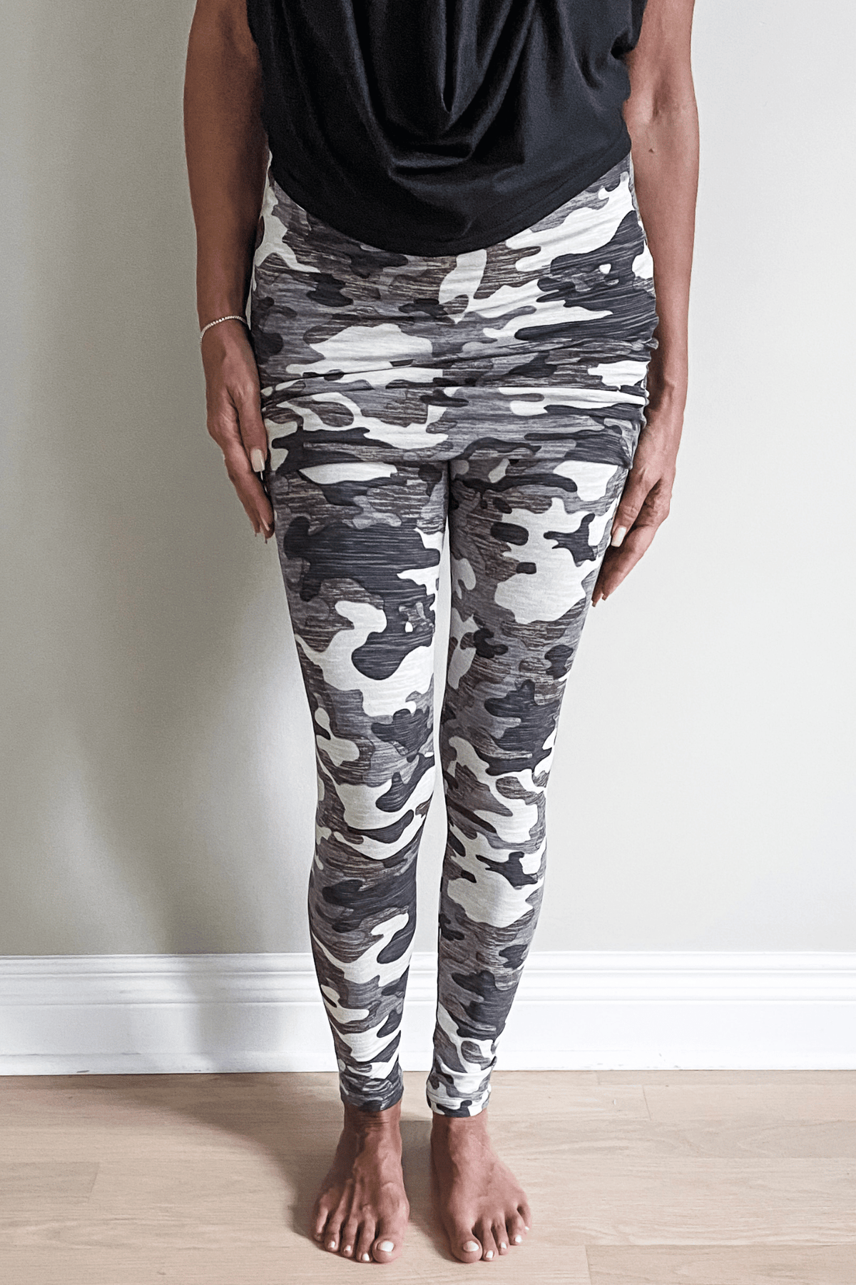 Travel Tights in Brown Camo Fall 2023 Collection from Diane Kroe