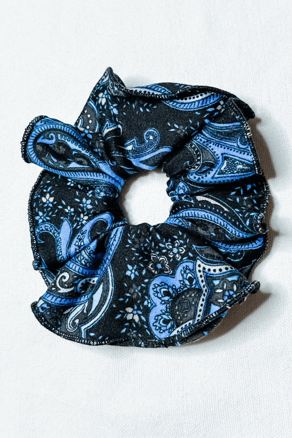 Scrunchies Accessories in Blue Paisley from Diane Kroe