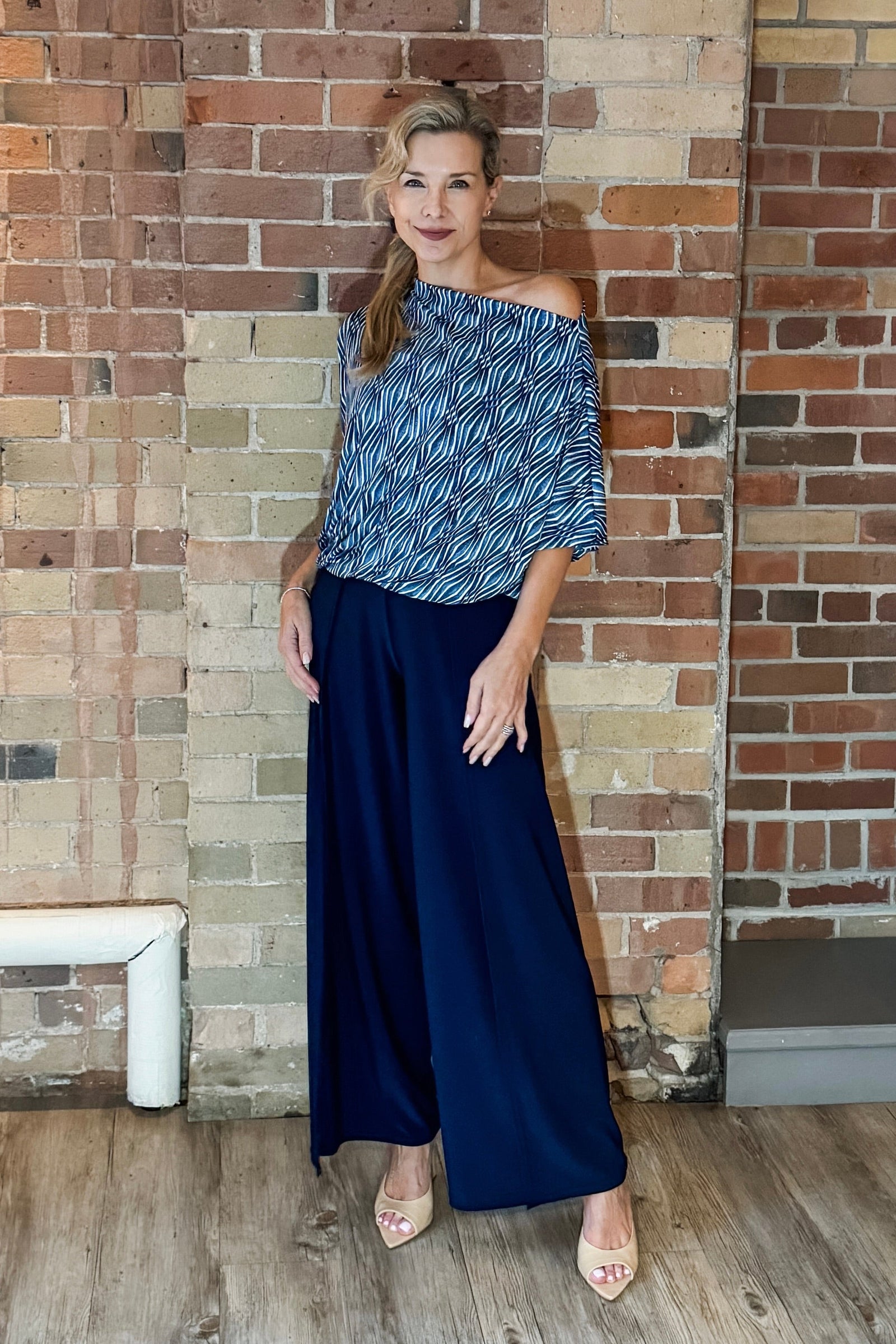 Diane Kroe Retro Jumper Pants in Navy