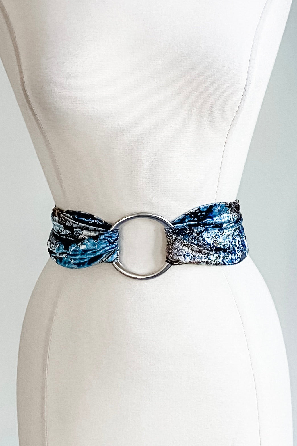Sash Belt in Crushed Geode Velvet from Diane Kroe