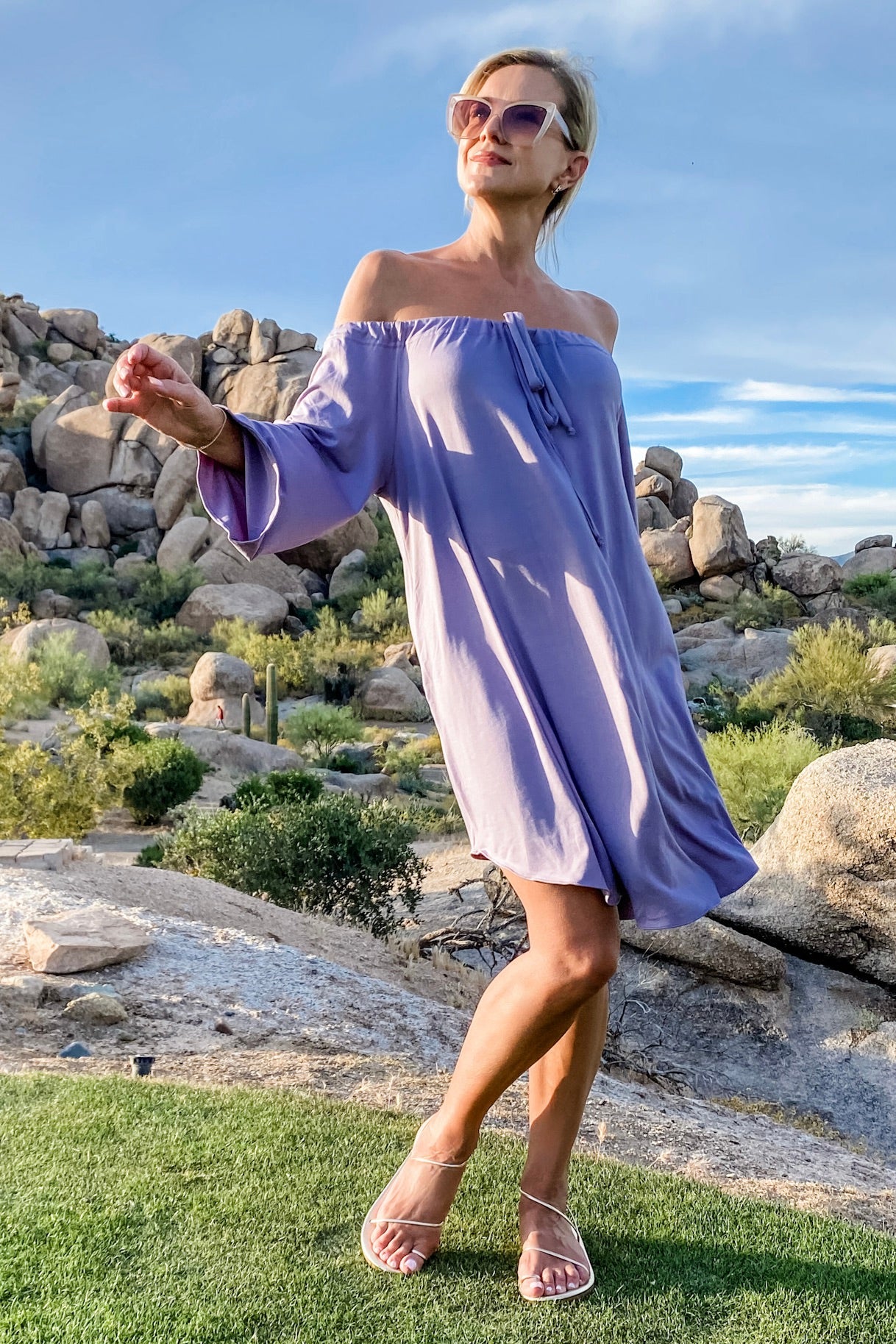 Diane Kroe Evermore Tunic (Purpe) - Warm Weather Capsule Collection