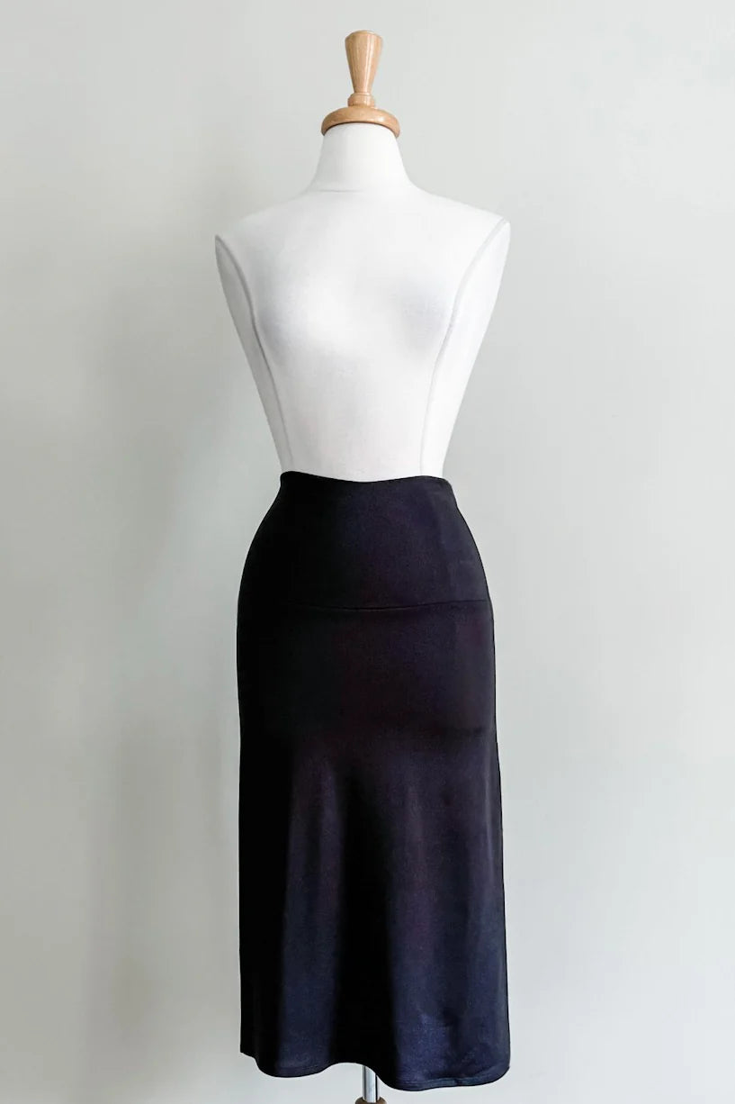 Slip Skirt in Black colour