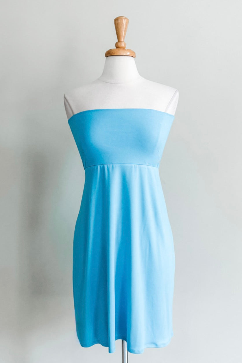Slip Skirt in Turquoise from Diane Kroe
