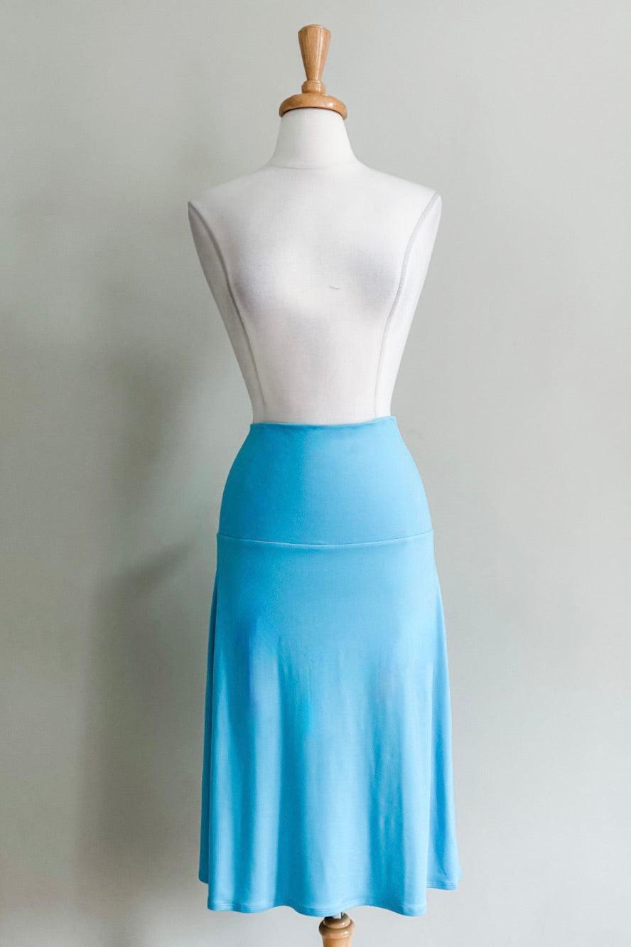 Slip Skirt in Turquoise from Diane Kroe
