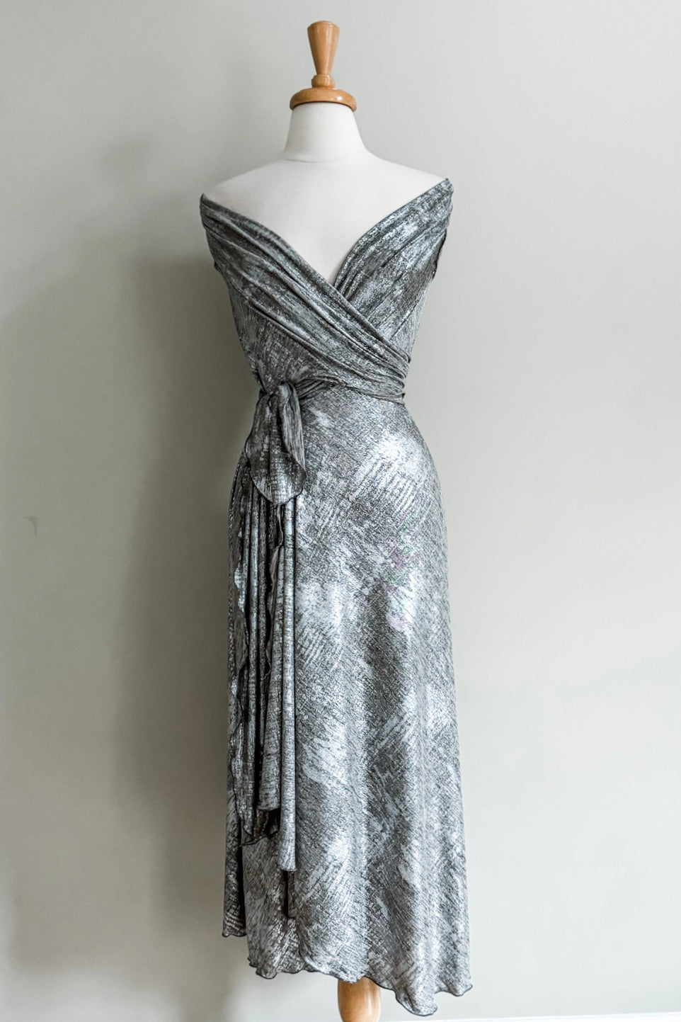 grey goddess dress FAIRY Dress in Khaki Green