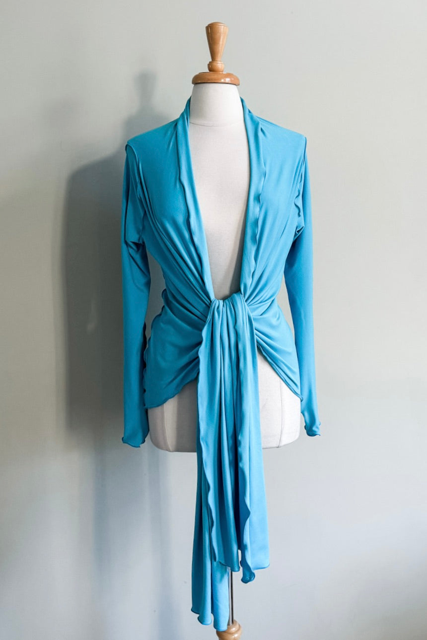 Versa Wrap Cardigan in Turquoise from Diane Kroe