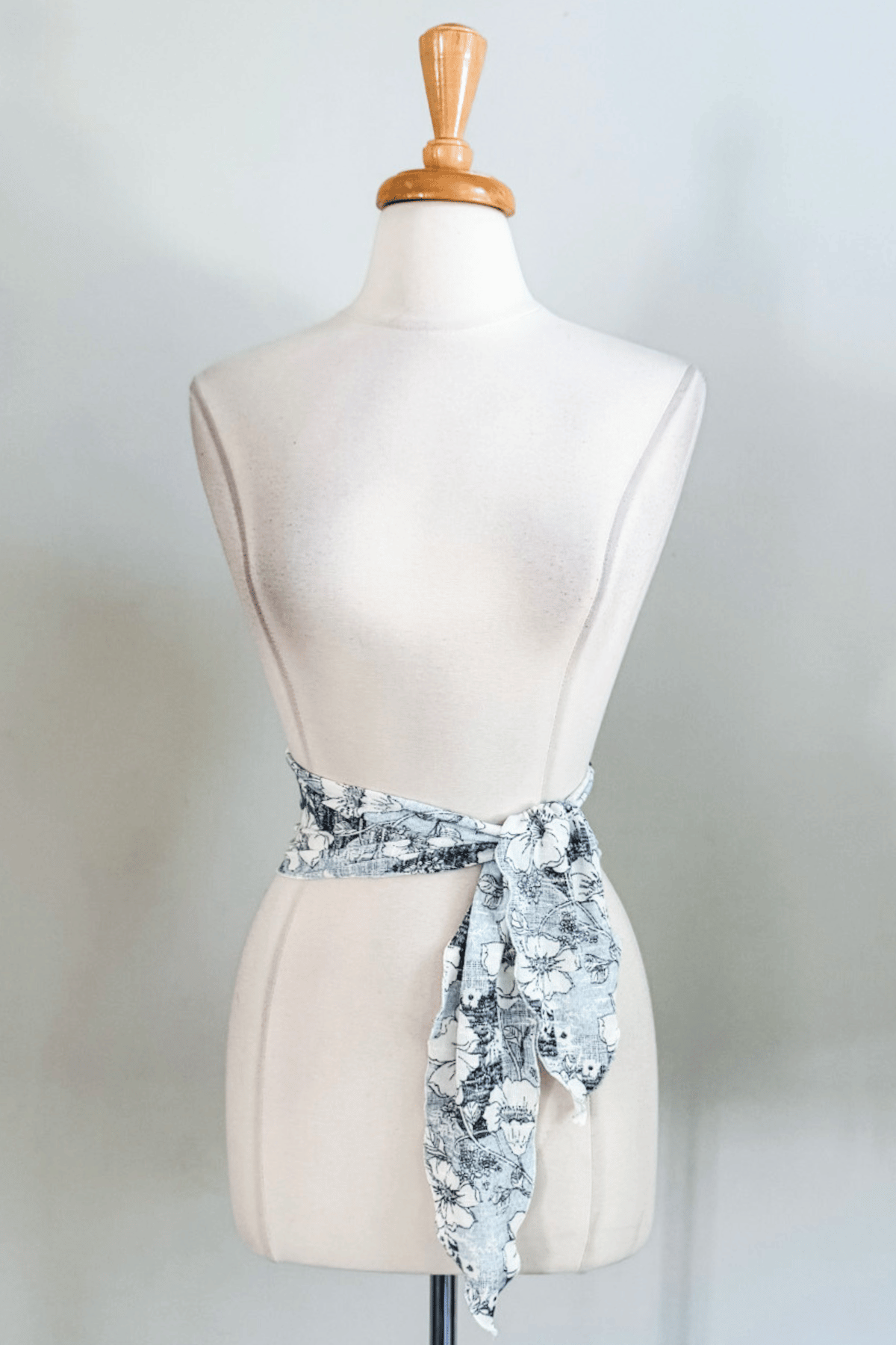 Floral Sky Tie in Santorini Fabric from Diane Kroe