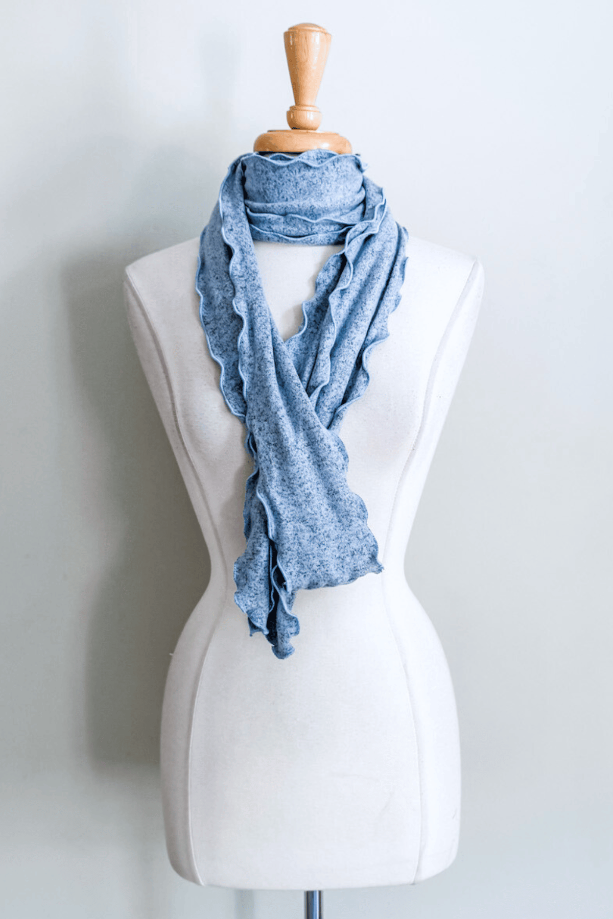 Sash Belt in Blue Vegan Cashmere from Diane Kroe