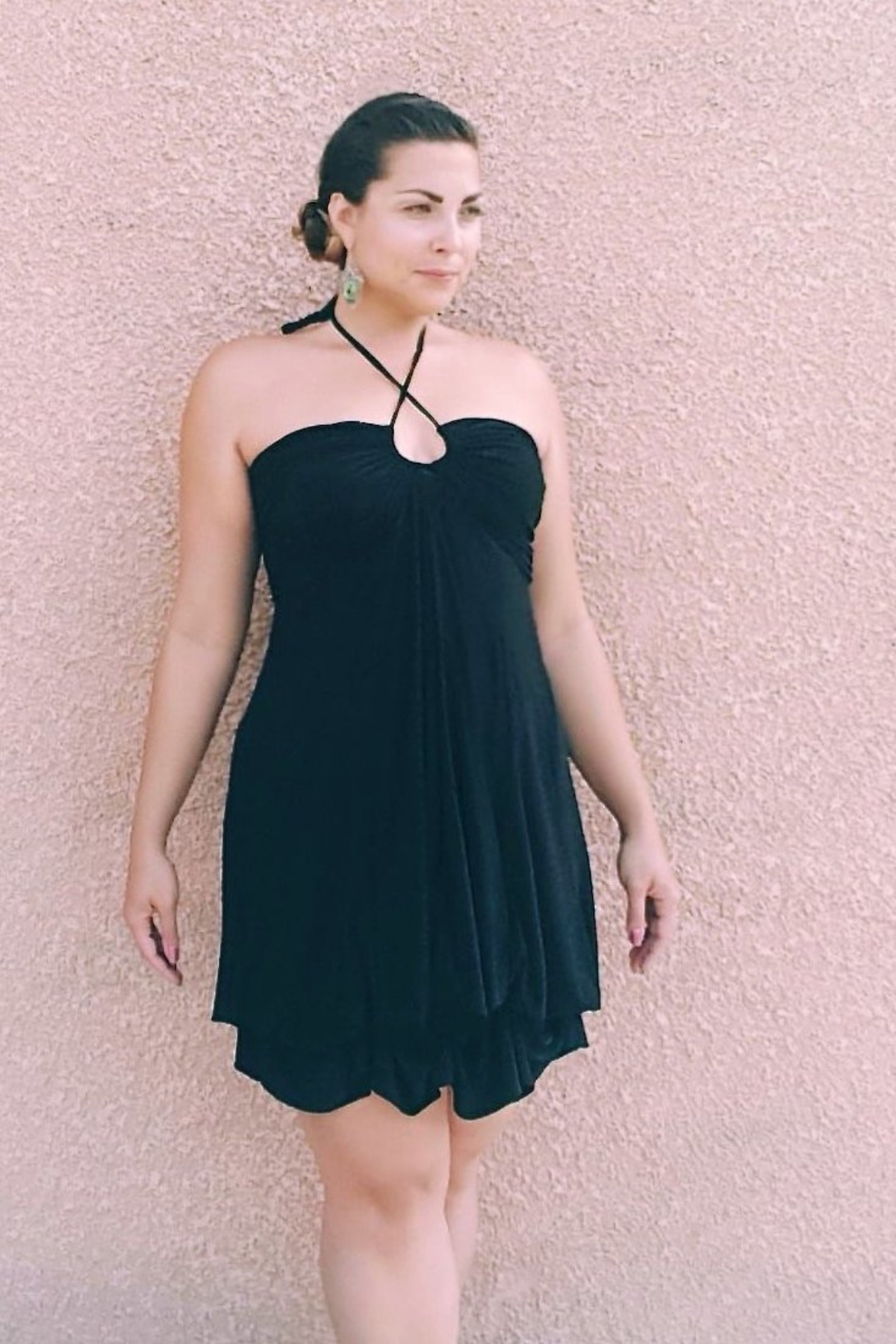 Short Bubble Dress | Black