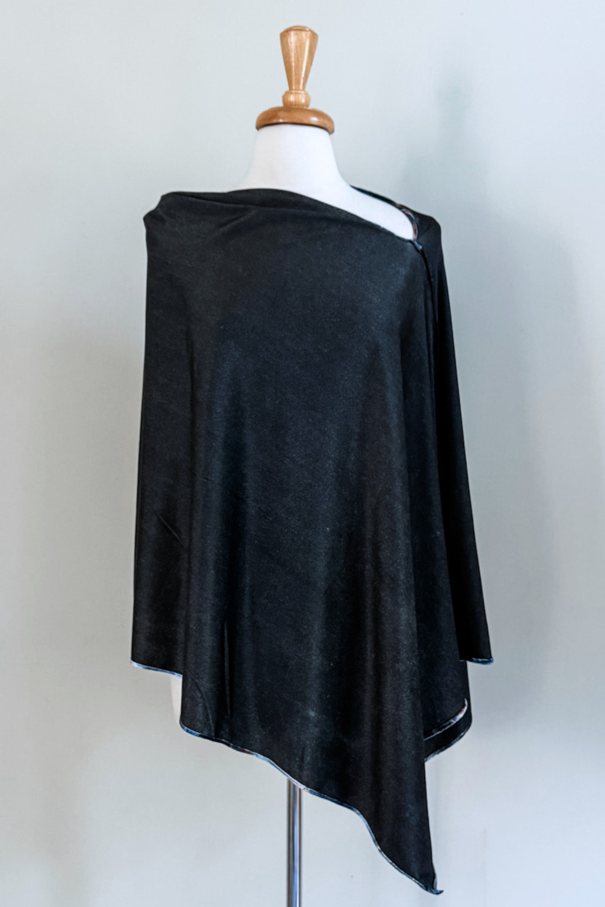 Reversible Endless by Diane Kroe styled as a chic top in reversed black