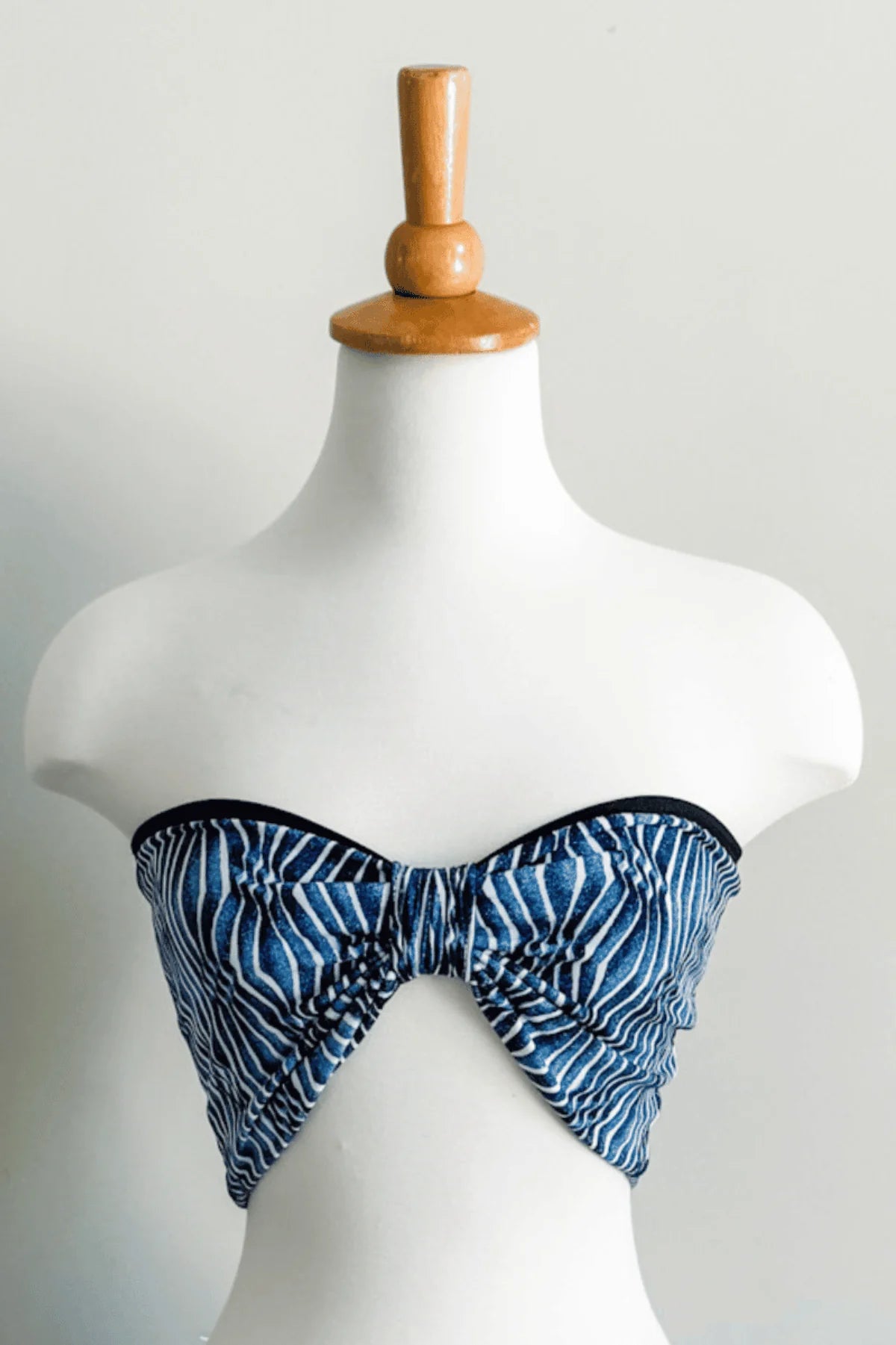 Reversible Bandeau | Blue Ikat