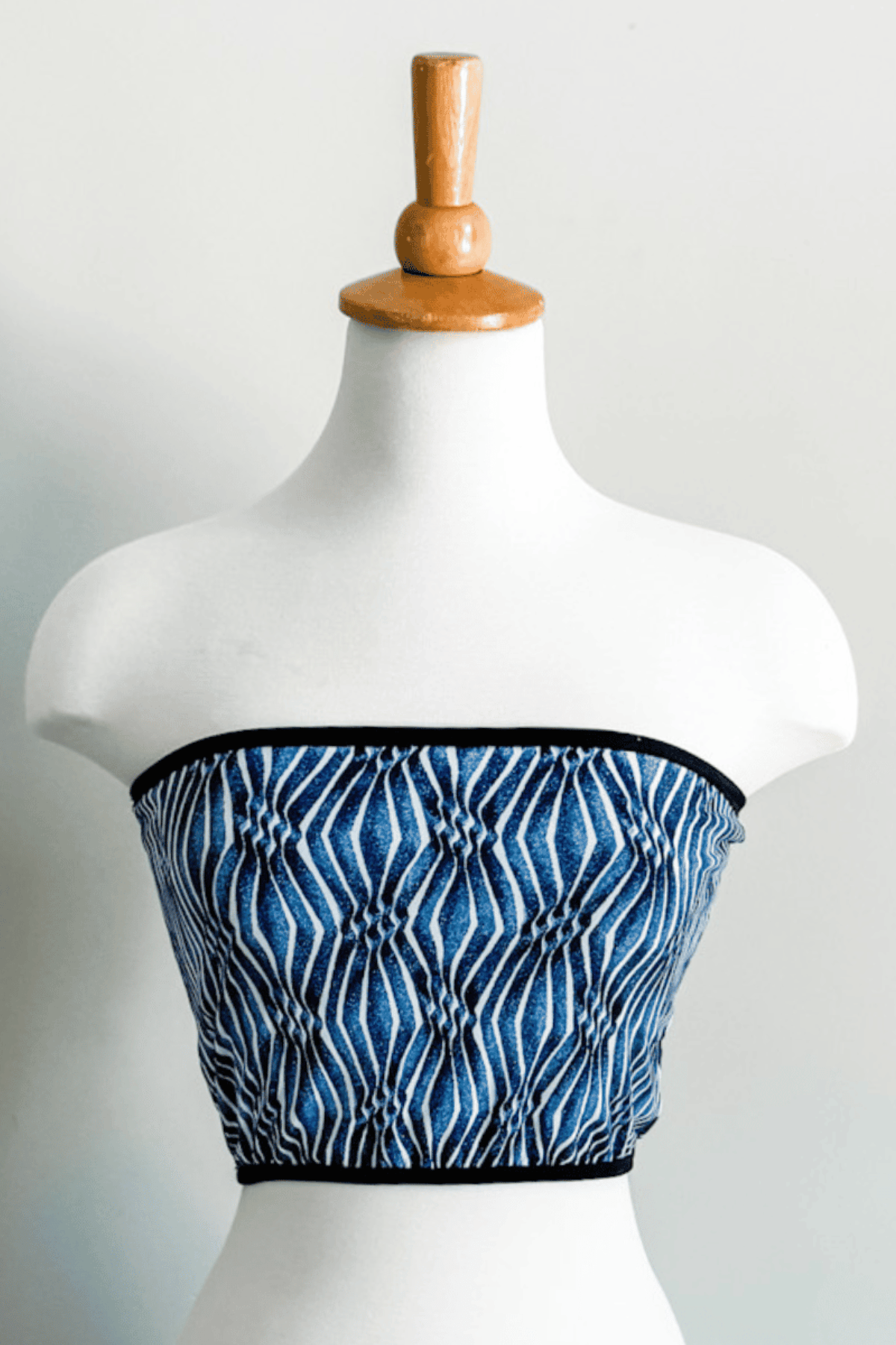 Reversible Bandeau | Blue Ikat