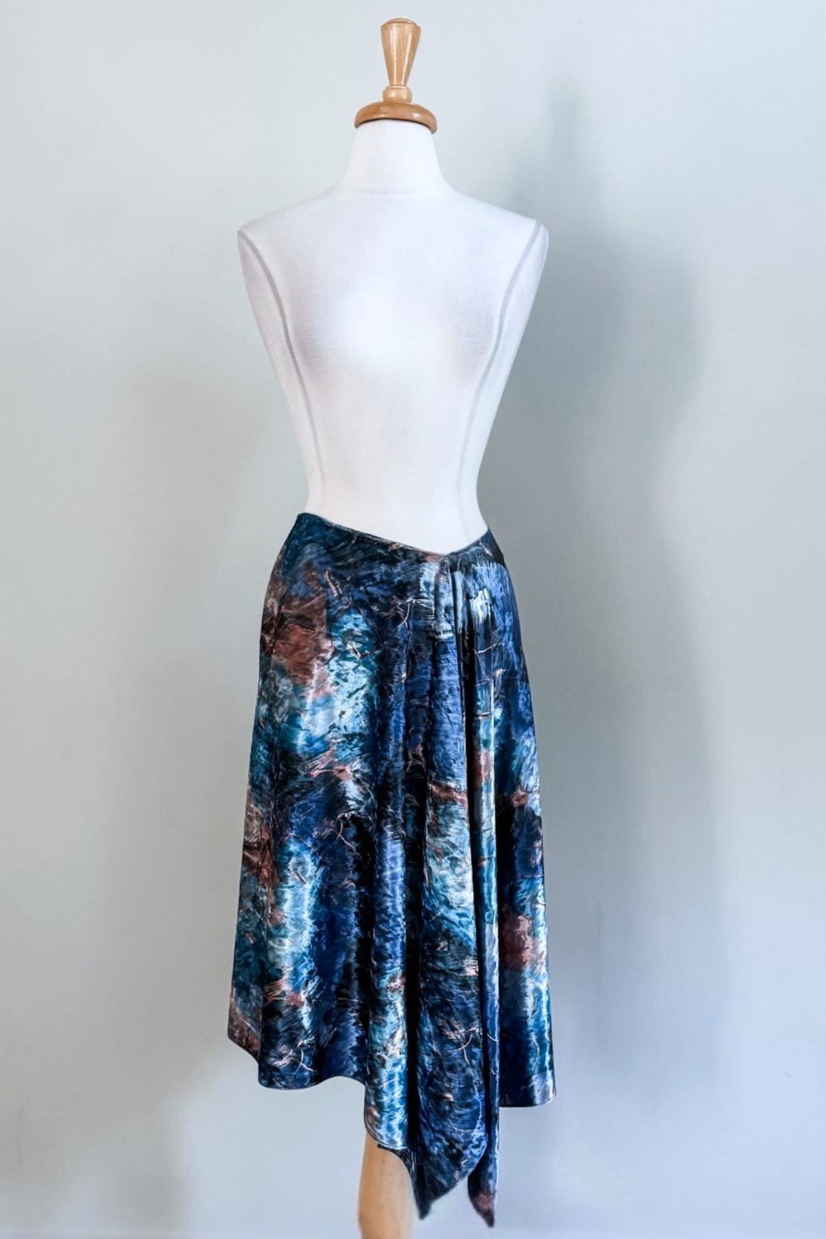 Blue Marble Endless by Diane Kroe worn as a stylish skirt