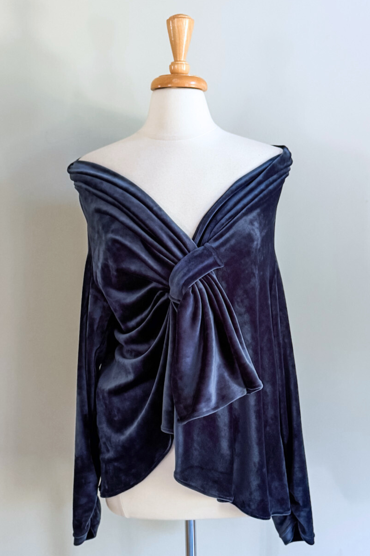 Blue Velvet Minkey Wrap by Diane Kroe — a soft, luxurious, and versatile wrap for effortless style anywhere