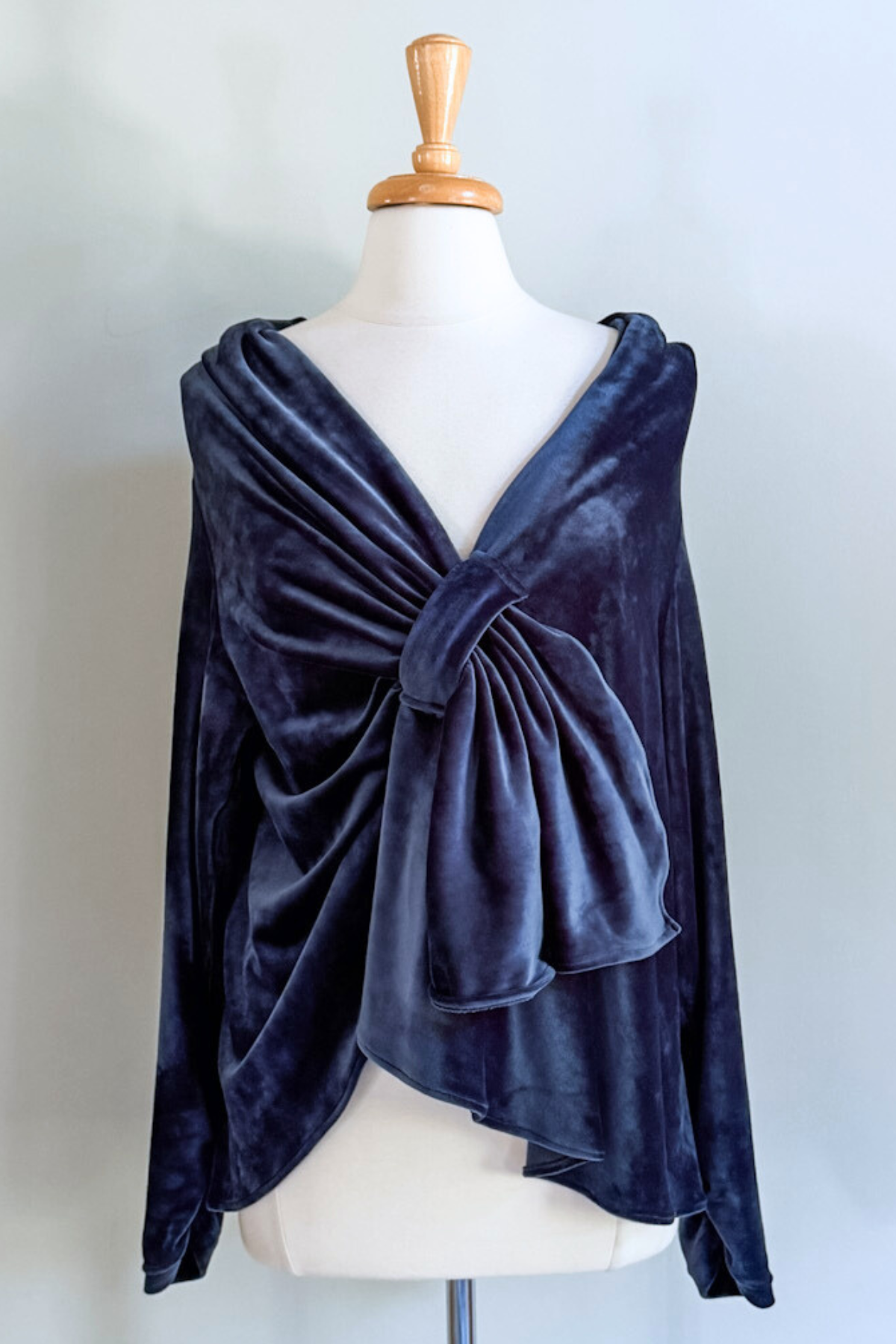 Blue Velvet Minkey Wrap by Diane Kroe — a soft, luxurious, and versatile wrap for effortless style anywhere