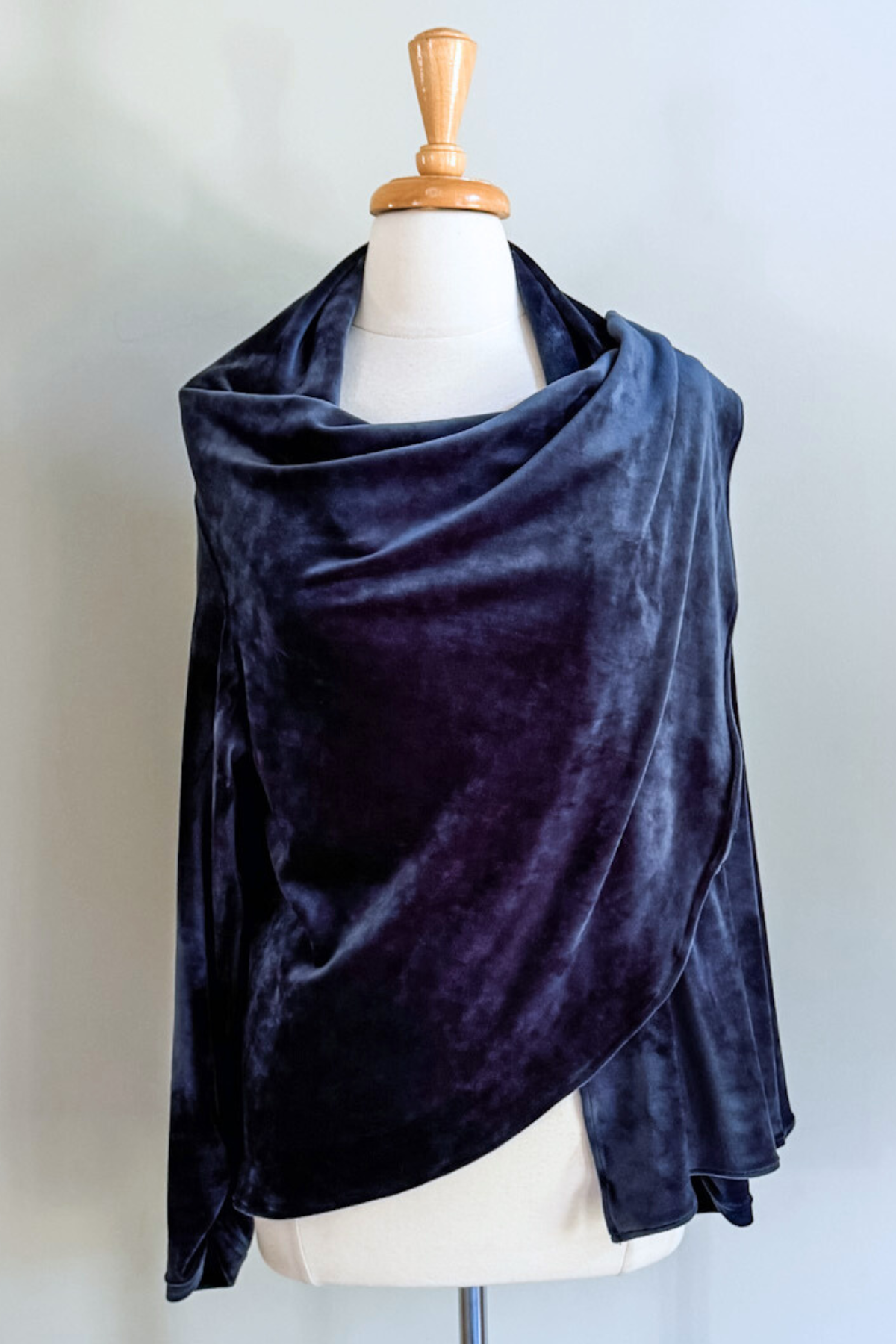 Blue Velvet Minkey Wrap by Diane Kroe — a soft, luxurious, and versatile wrap for effortless style anywhere