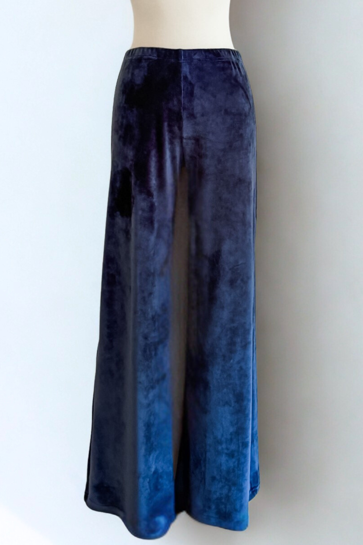 Blue Velvet Pants by Diane Kroe — soft, stylish, and effortlessly versatile for travel or everyday wear