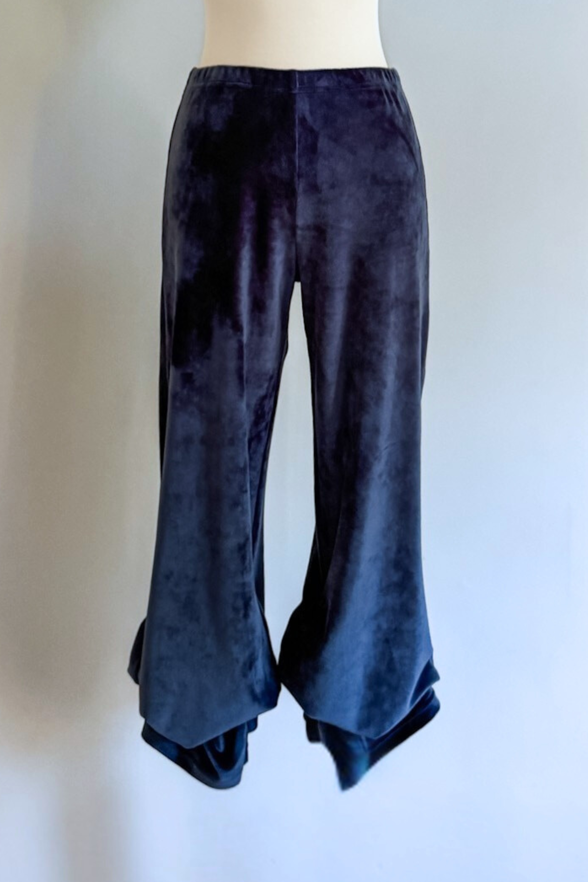 Blue Velvet Pants by Diane Kroe — soft, stylish, and effortlessly versatile for travel or everyday wear
