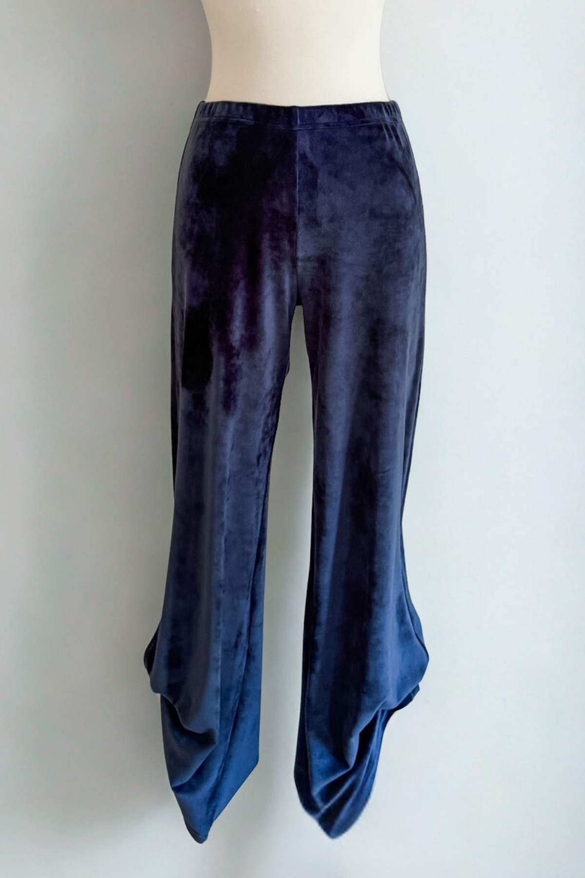 Blue Velvet Pants by Diane Kroe — soft, stylish, and effortlessly versatile for travel or everyday wear