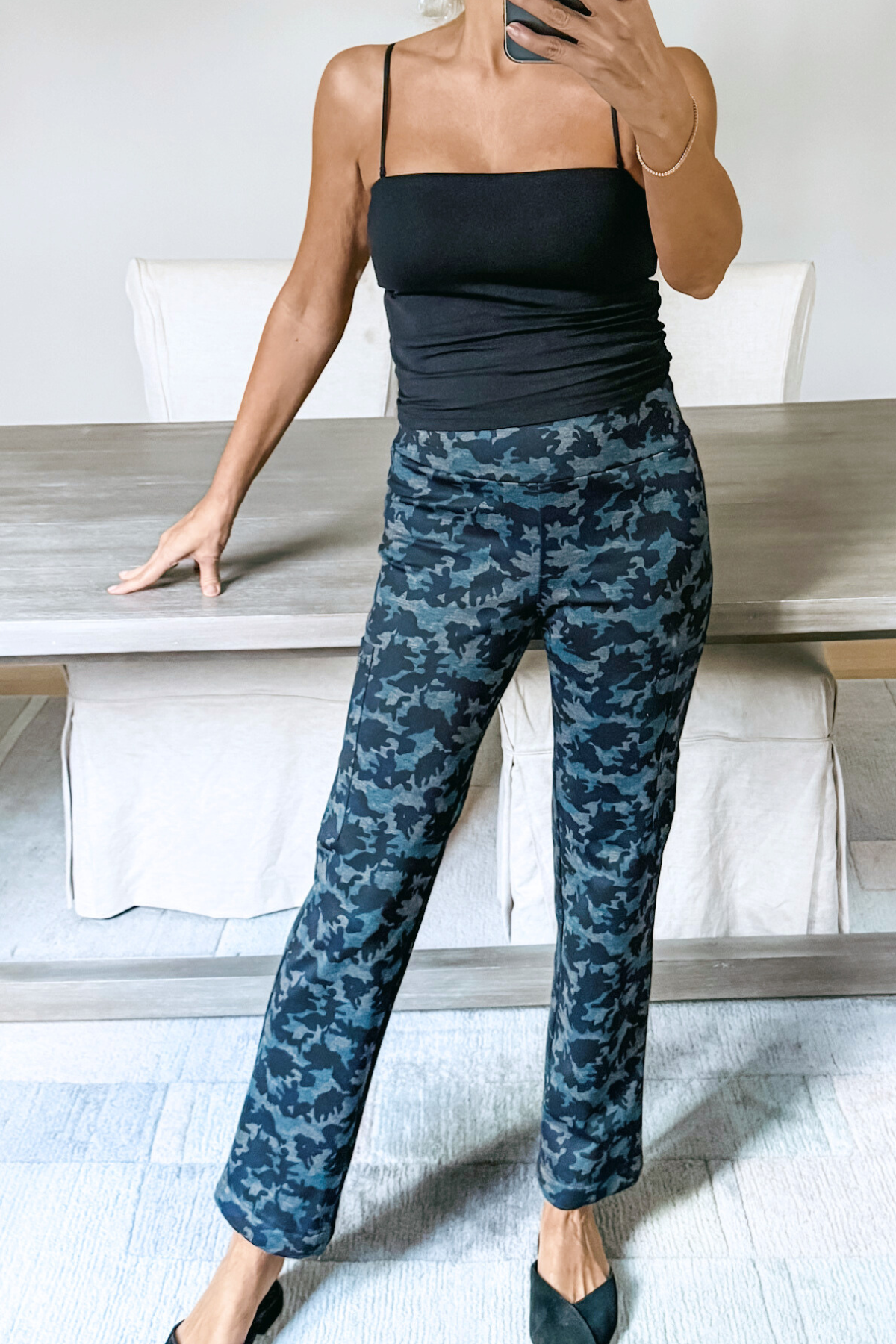 Chic Cargo Pant | Camo Ponte
