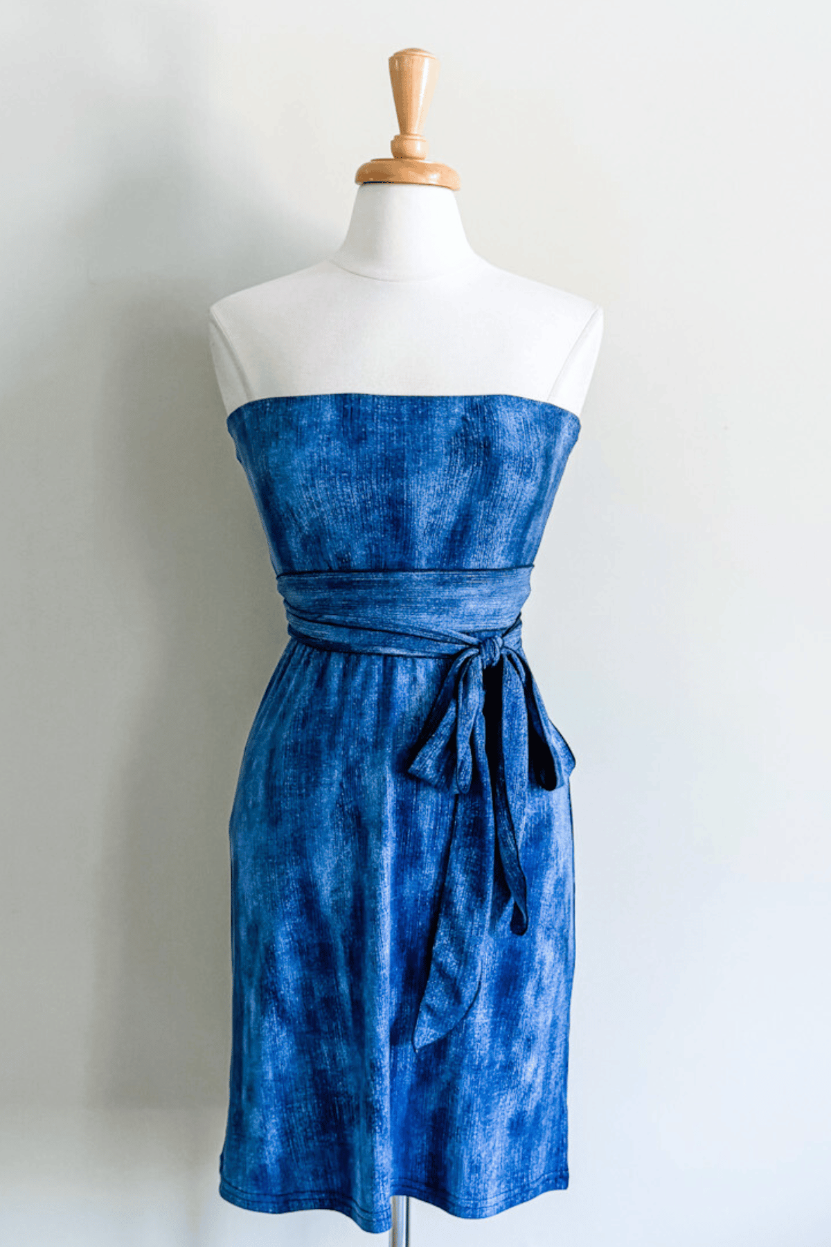 Slip Skirt | Indigo Distressed