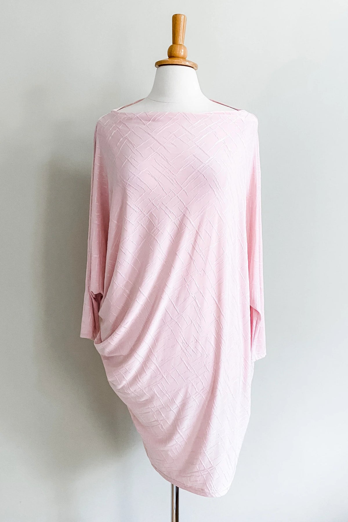 Origami Dress | Pink Jacquard