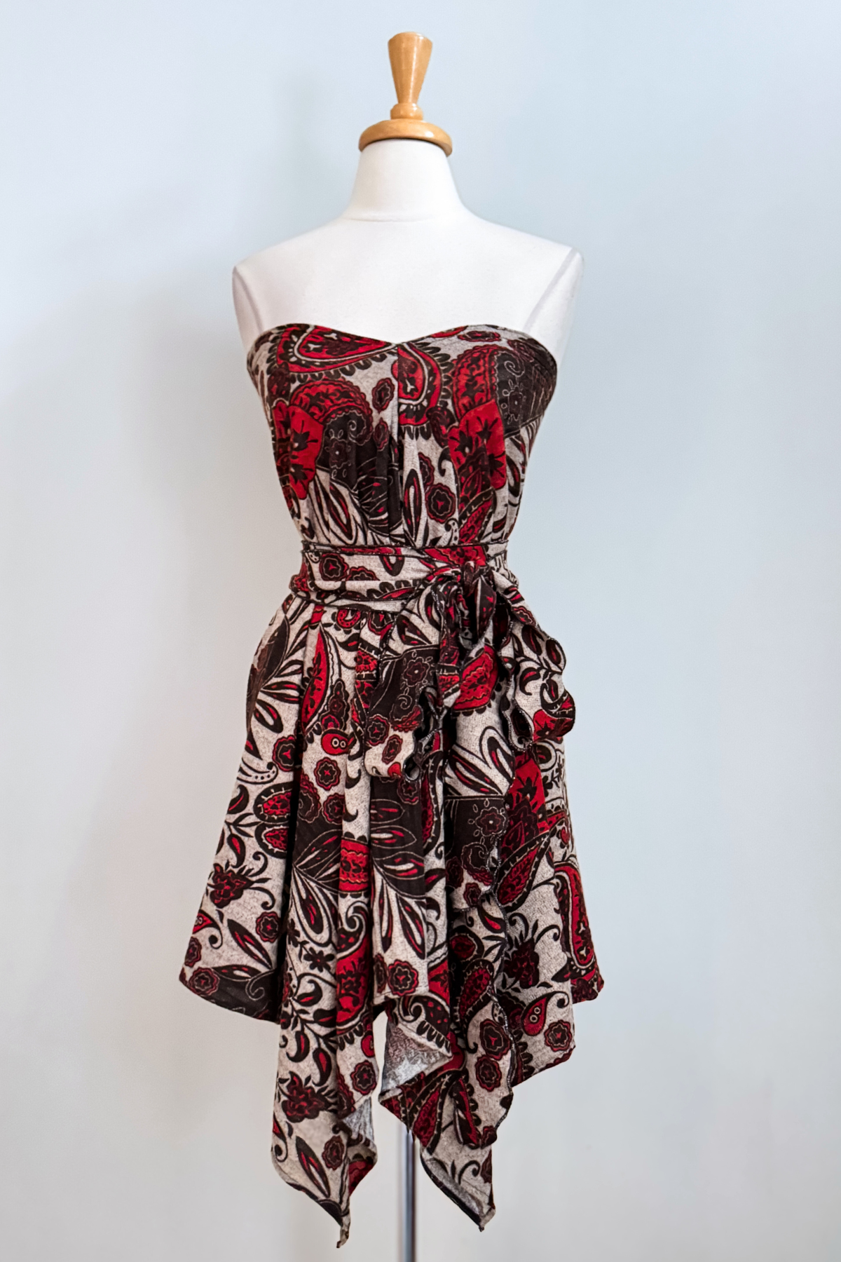 Diane Kroe Endless dress in red Spain print.
