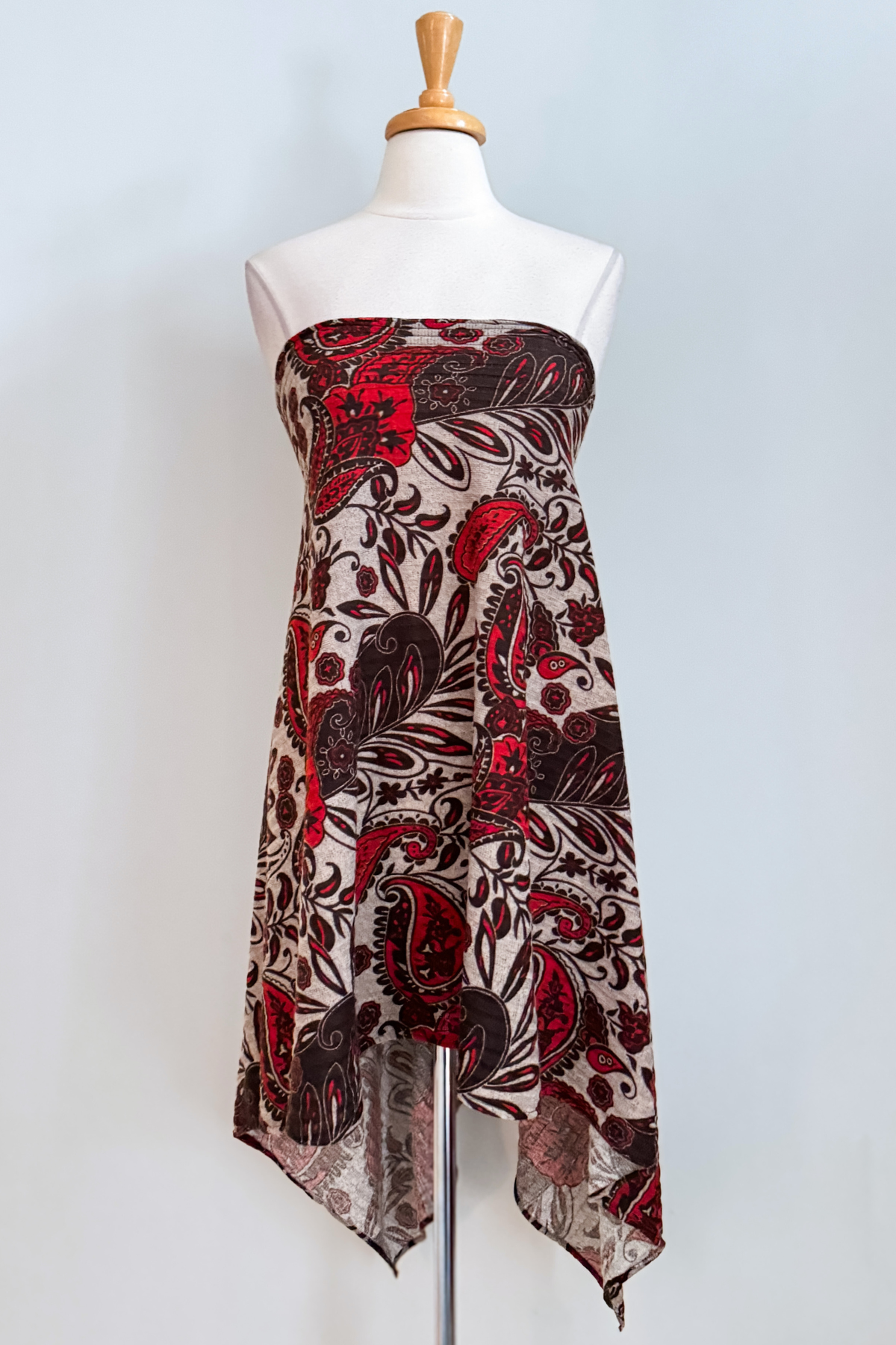 Diane Kroe Endless dress in red Spain print.