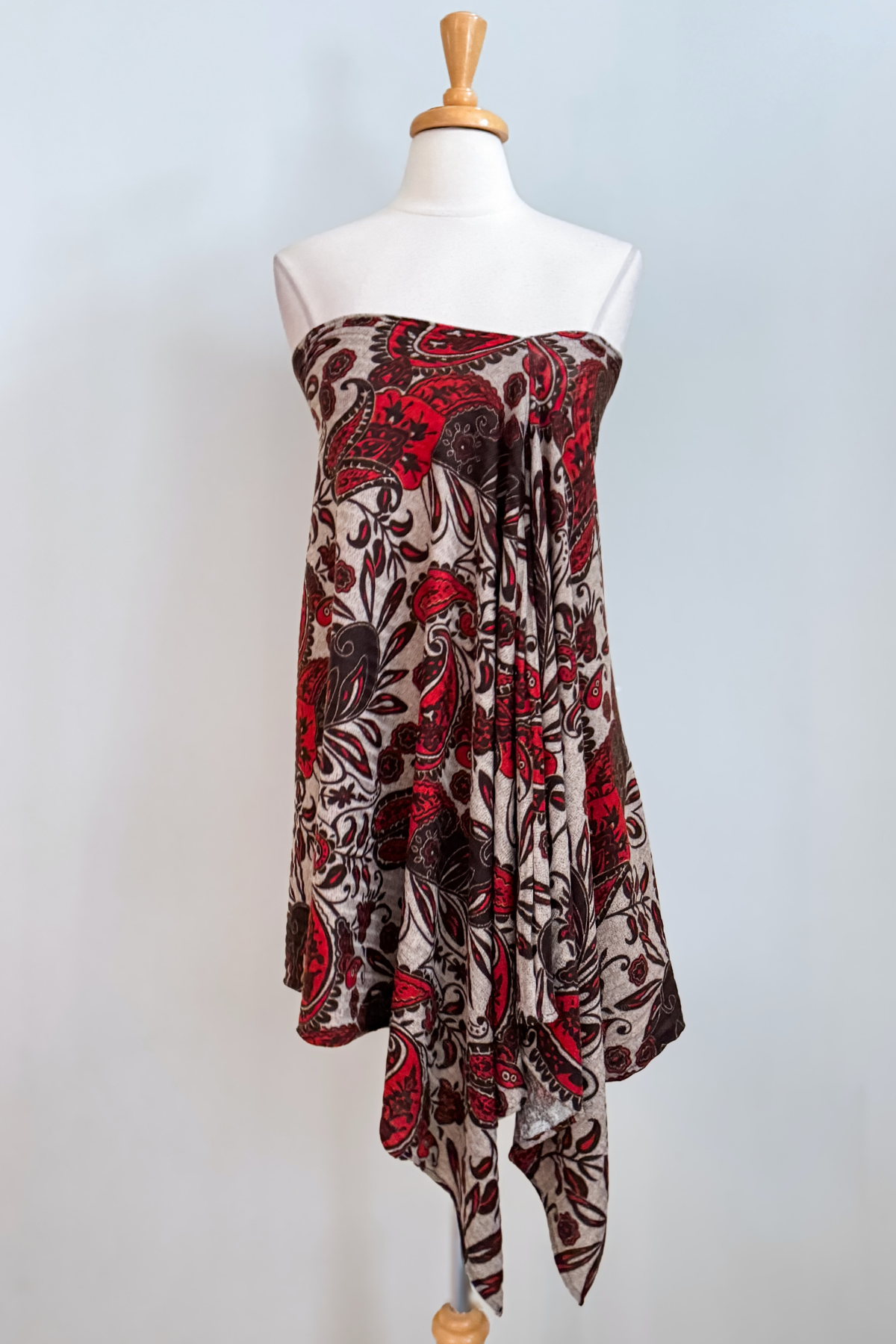 Diane Kroe Endless dress in red Spain print.