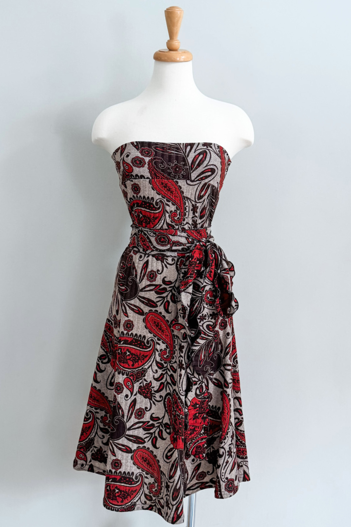 Diane Kroe Wear-Ever dress in red Spain print.