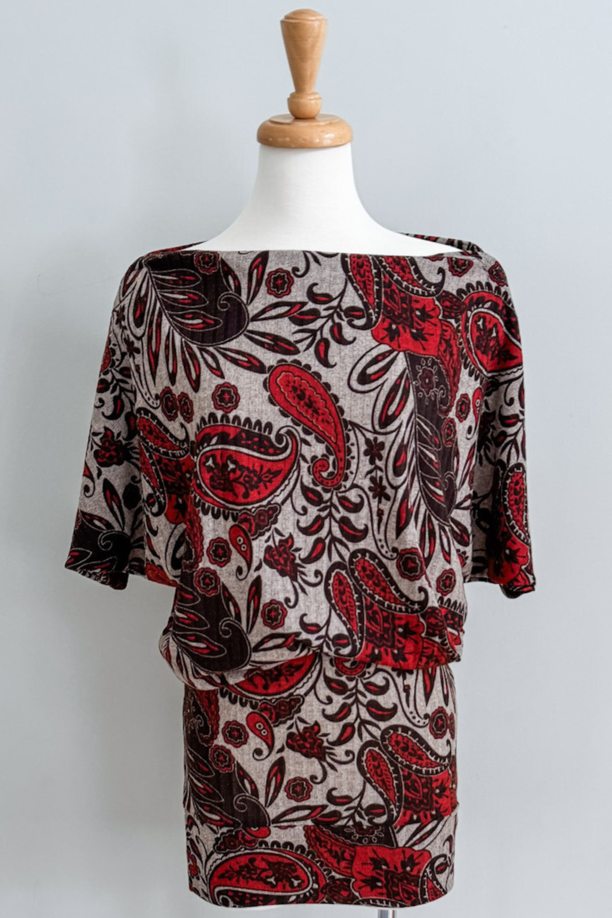 Diane Kroe Wear-Ever dress in red Spain print.