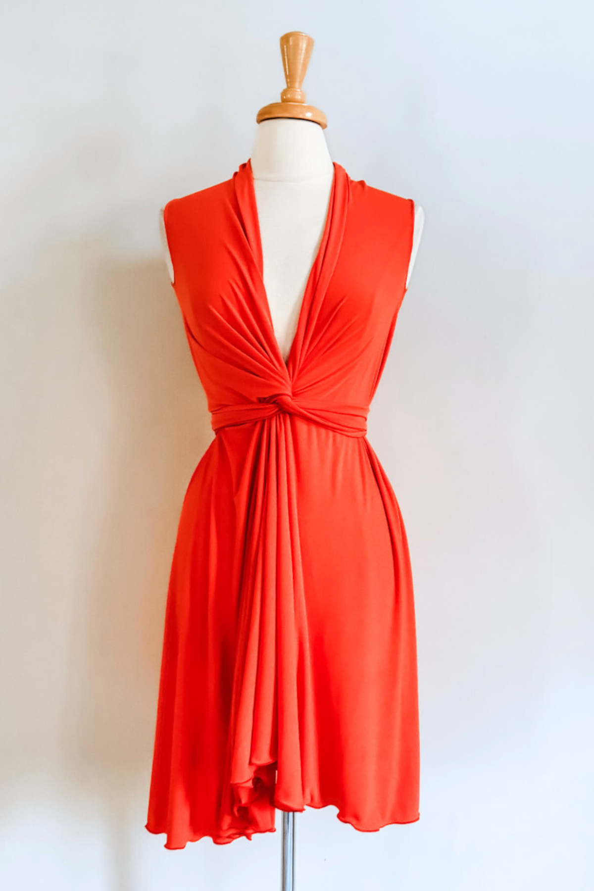 Short Goddess Dress | Tangerine